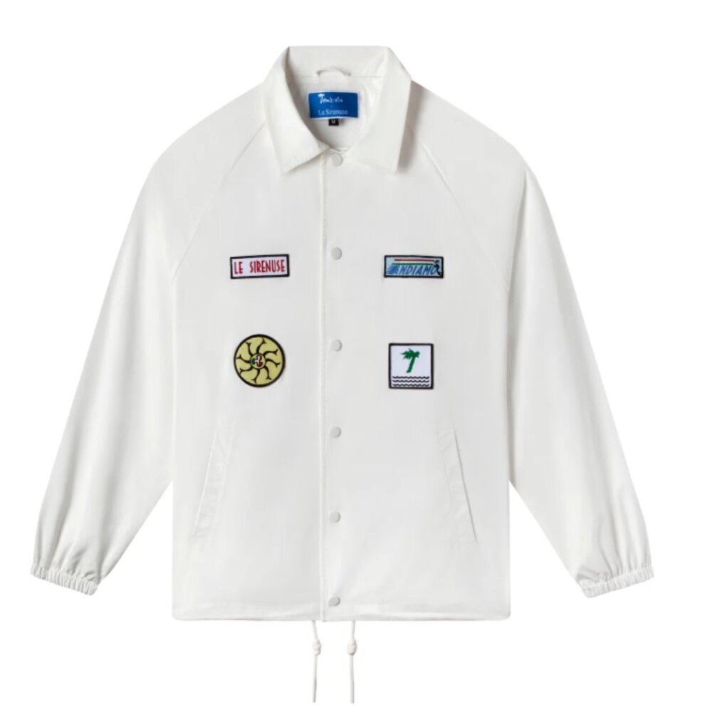 La Chemise White Patchwork Coach Jacket